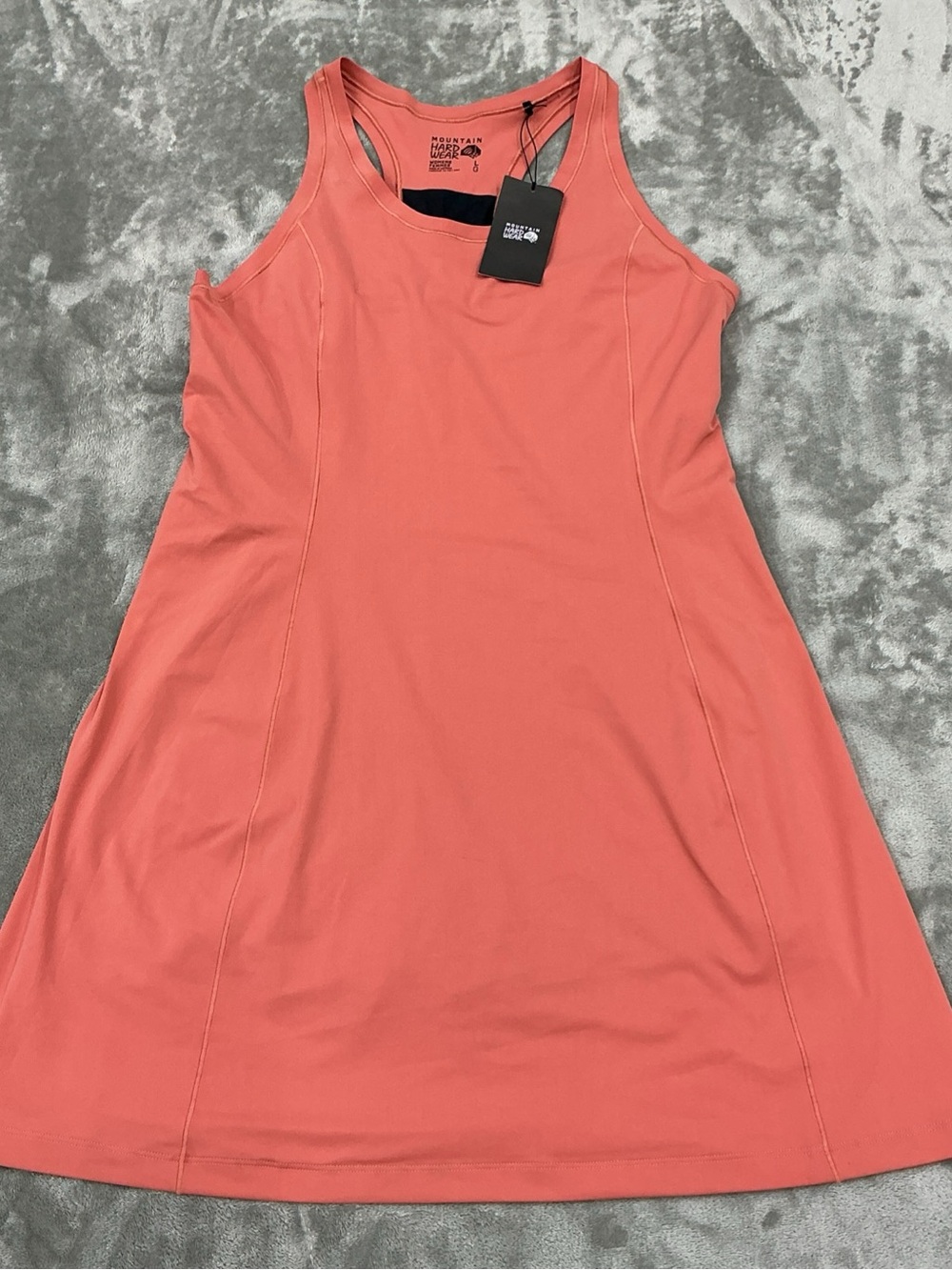 Mountain Hardwear Dynama Stretch Dress Women’ Large coral built in liner shorts